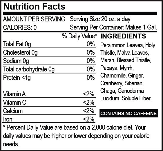 TeDivina® nutrition facts